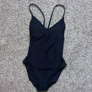Aerie Classic Black Swim One-Piece